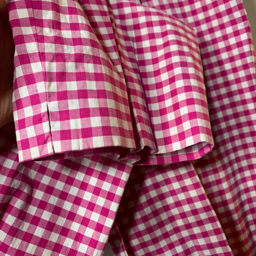 J.Mclaughlin Pink Checkered Pattern Pants - image 4